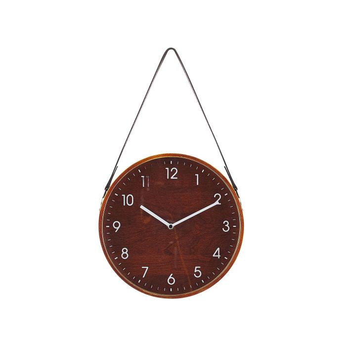 Wall Clock 26cm Brown