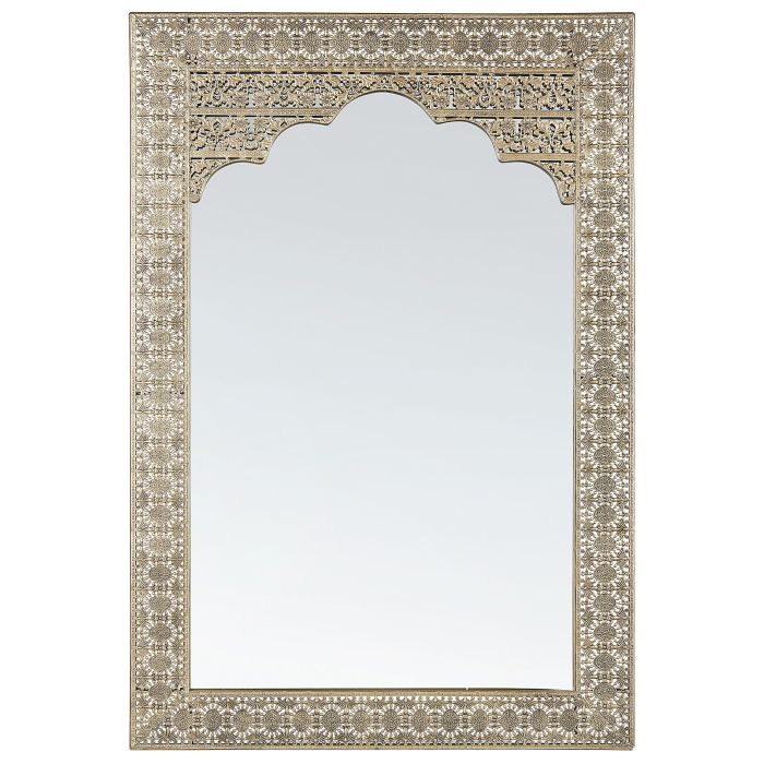 Metal Wall Mirror 60x90cm Gold