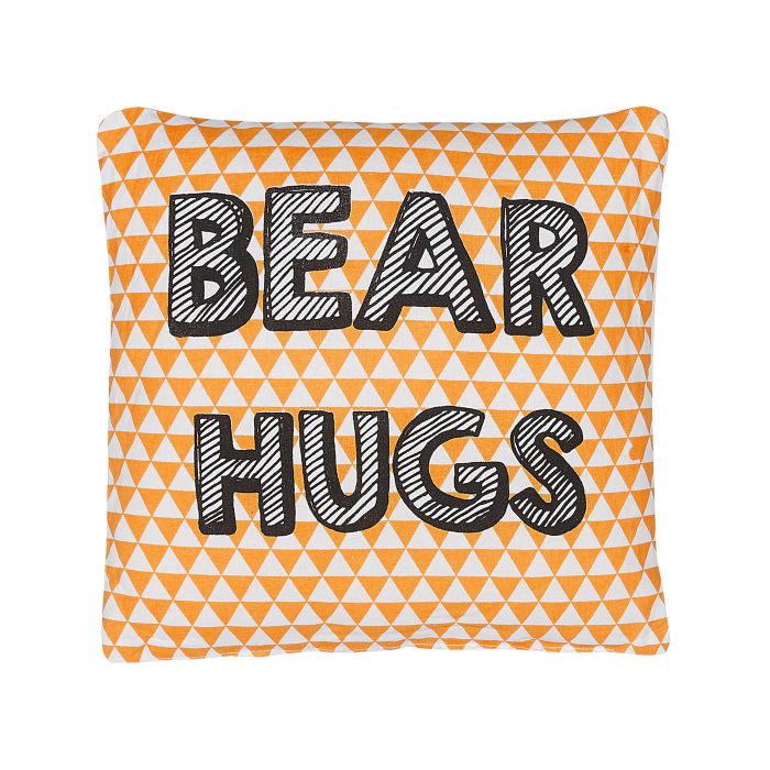 Cotton Kids Cushion Print 40x40cm Orange