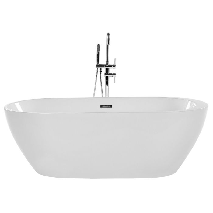 Freestanding Bath 1600 x 750 mm White NEVIS