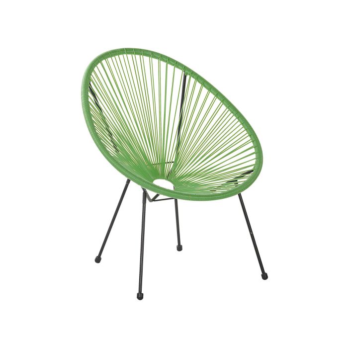 PE Rattan Accent Chair Green ACAPULCO II