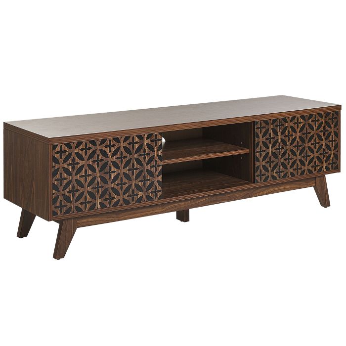 TV Stand Dark Wood PRESCOT