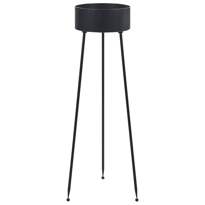 Metal Plant Pot Stand 33 x 31 x 88 cm Black LEIKA