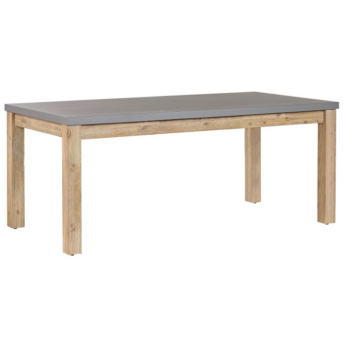 Concrete Garden Table 180 x 90 cm Grey OSTUNI