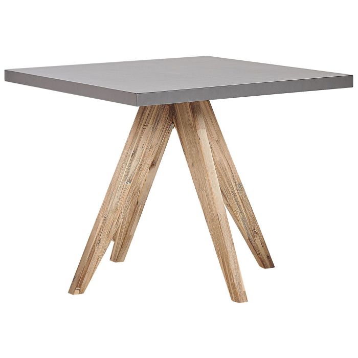 Concrete Garden Dining Table 90 x 90 cm Grey OLBIA