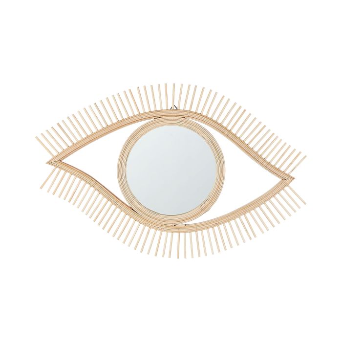 Bamboo Eye Wall Mirror 48x79cm Natural