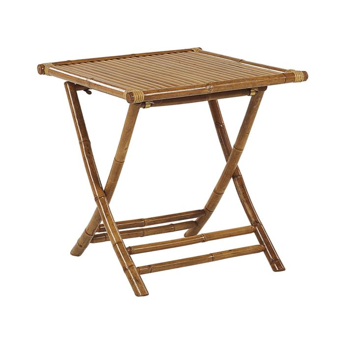 Bamboo Bistro Table 70 x 70 cm Light Wood MOLISE