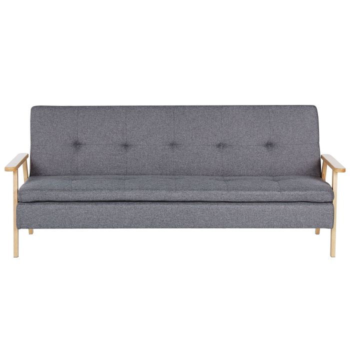 Fabric Sofa Bed Grey TJORN