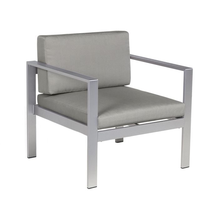Aluminium Garden Armchair Dark Grey SALERNO