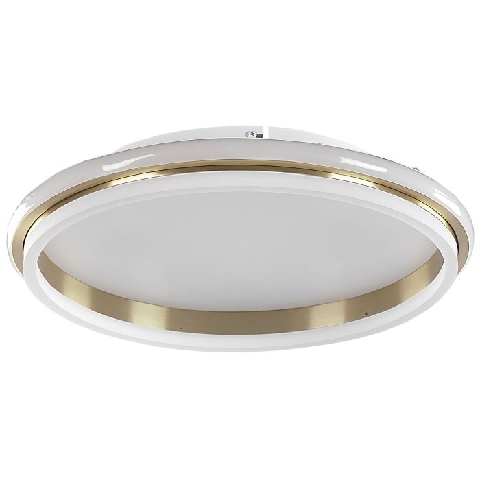 Metal LED Ceiling Lamp ⌀ 64 cm White and Gold TAPING