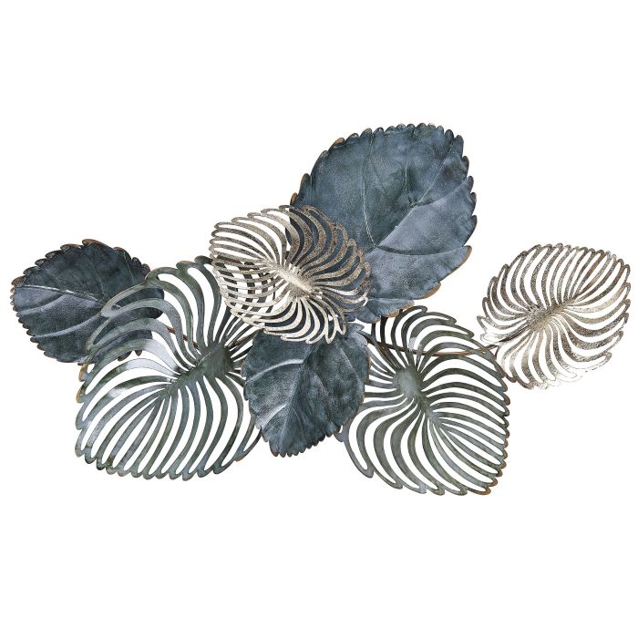Wall Décor Leaves Gold and Teal MAGNESIUM