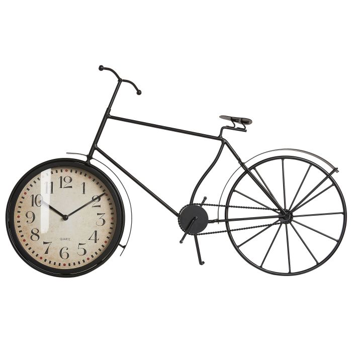 Table Clock Bicycle Black