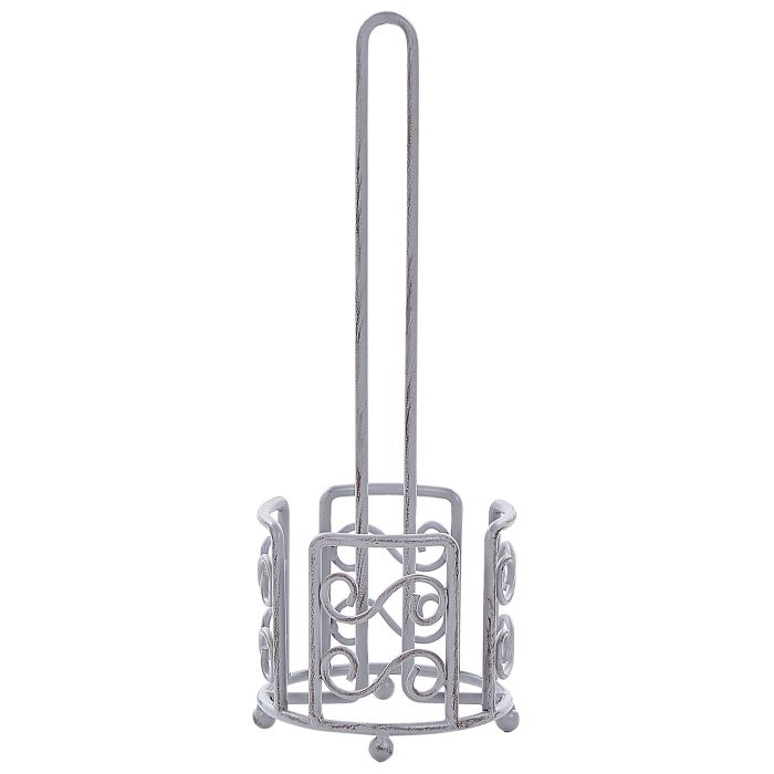 Freestanding Metal Toilet Paper Holder Grey MANDI