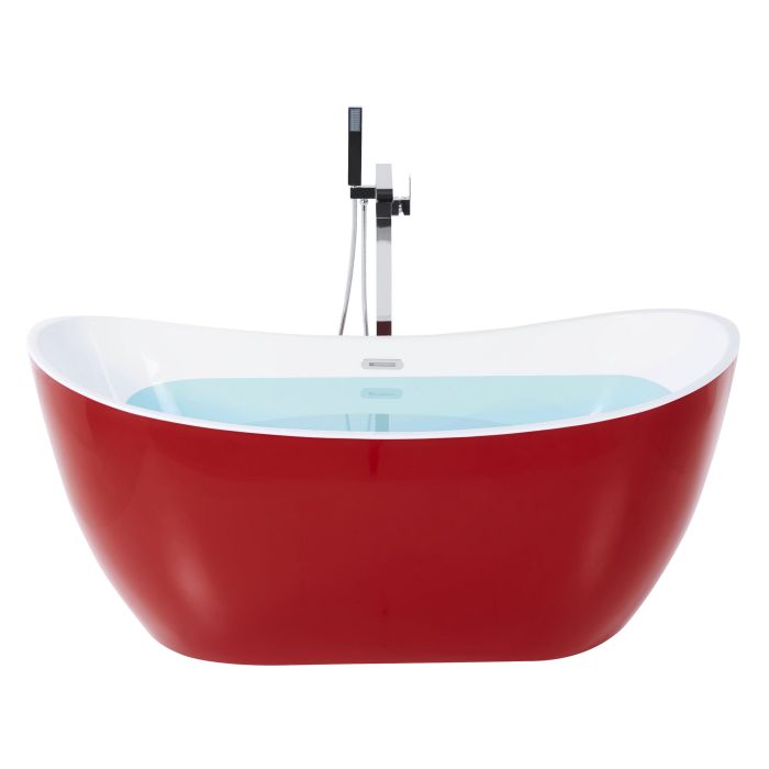 Freestanding Bath 1500 x 750 mm Red ANTIGUA