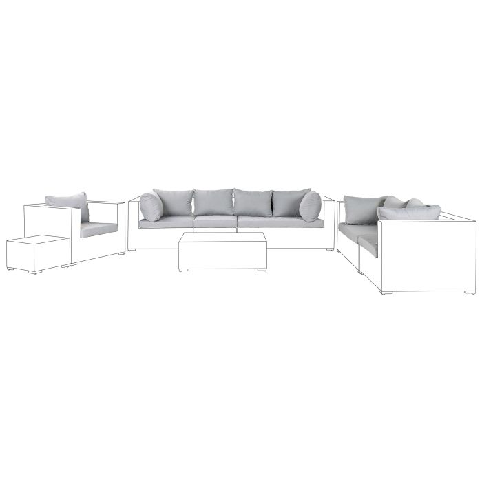 Outdoor Cushion Cover Set Grey MAESTRO II
