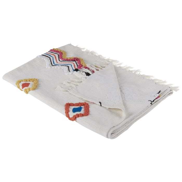 Cotton Blanket 130 x 180 cm Multicolour MORENA