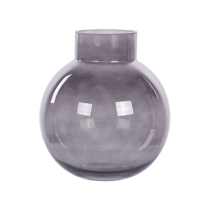 Glass Flower Vase 22 Grey POLYDROSOS