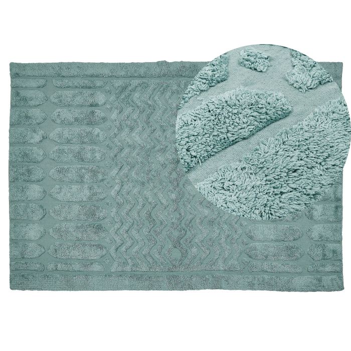 Cotton Area Rug 140x200cm Mint