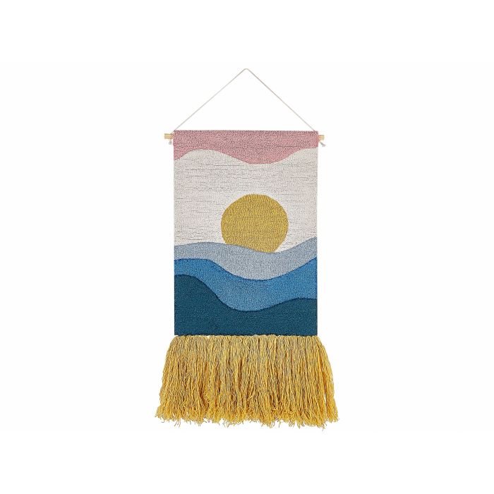 Cotton Macramé Wall Hanging Multicolour HASILPUR