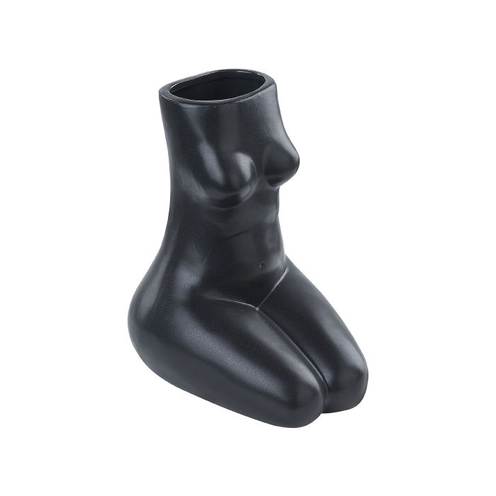 Porcelain Flower Vase 22 Black