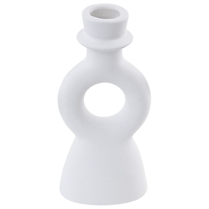 Porcelain Candlestick White
