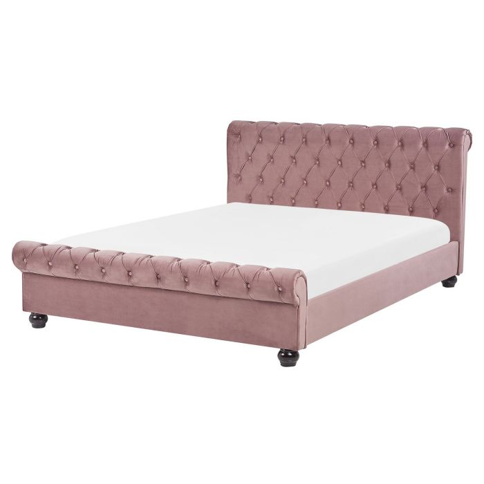 Velvet EU Super King Size Waterbed Pink AVALLON