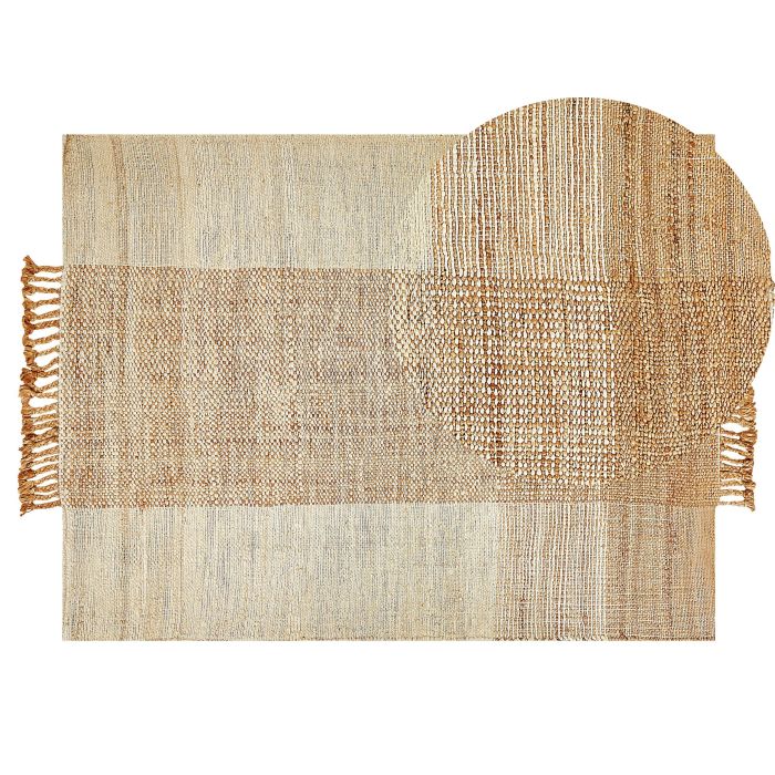 Jute Area Rug 140x200cm Beige