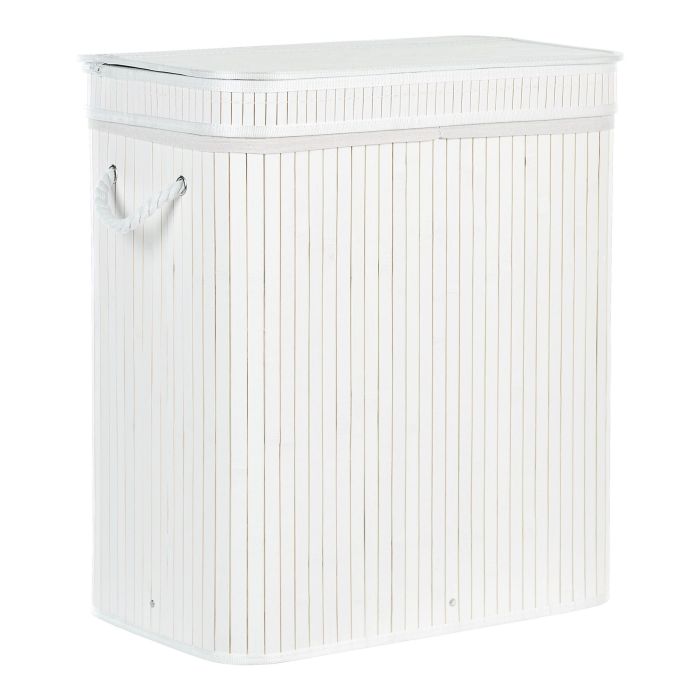 Bamboo Basket with Lid White KALTHOTA