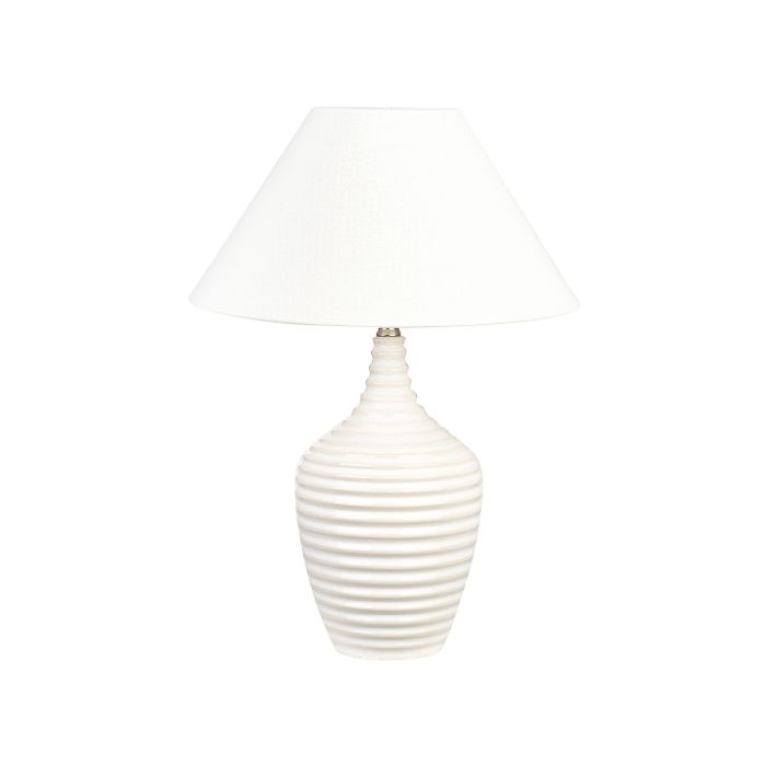 Ceramic Table Lamp Beige CELESTE