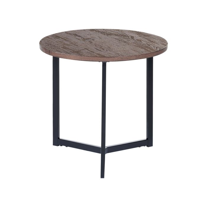 Side Table Dark Wood with Black TIPPO