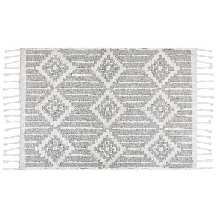 Outdoor Area Rug 160x230cm Grey and White