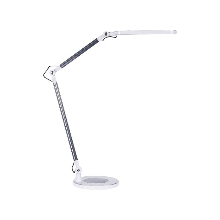 Metal LED Desk Lamp Silver GRUS
