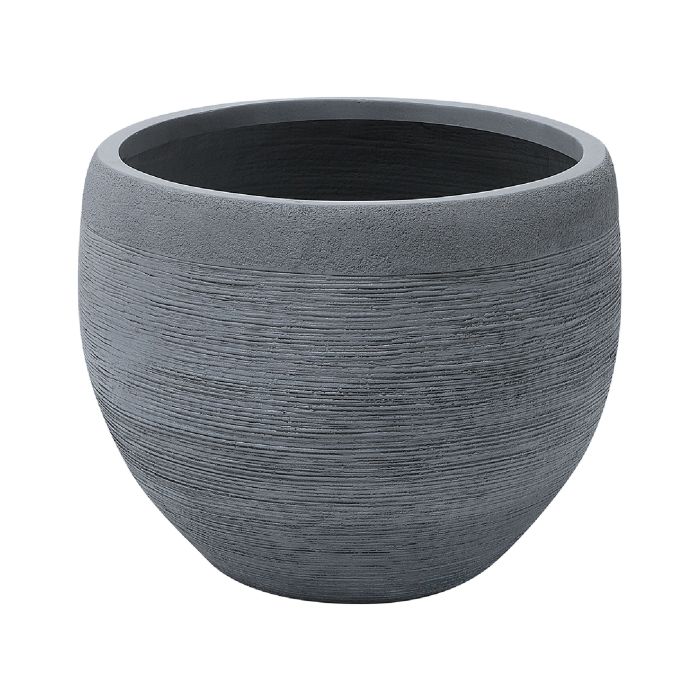 Stone Plant Pot 50x50x39 cm Grey ZAKROS