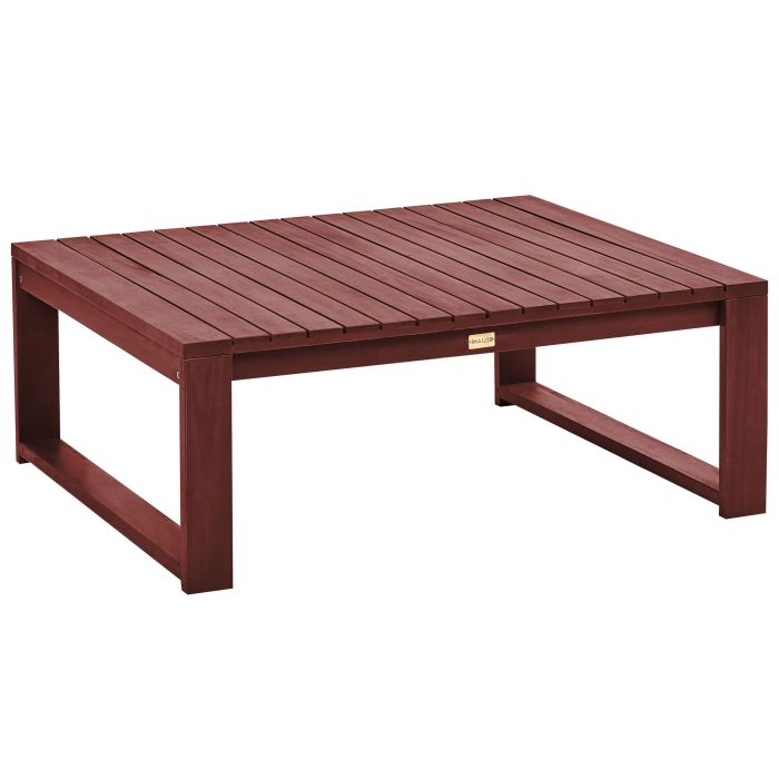 Acacia Garden Coffee Table 90 x 75 cm Mahogany Brown TIMOR II