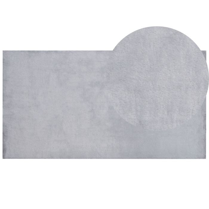 Faux Rabbit Fur Rug 80x150cm Grey