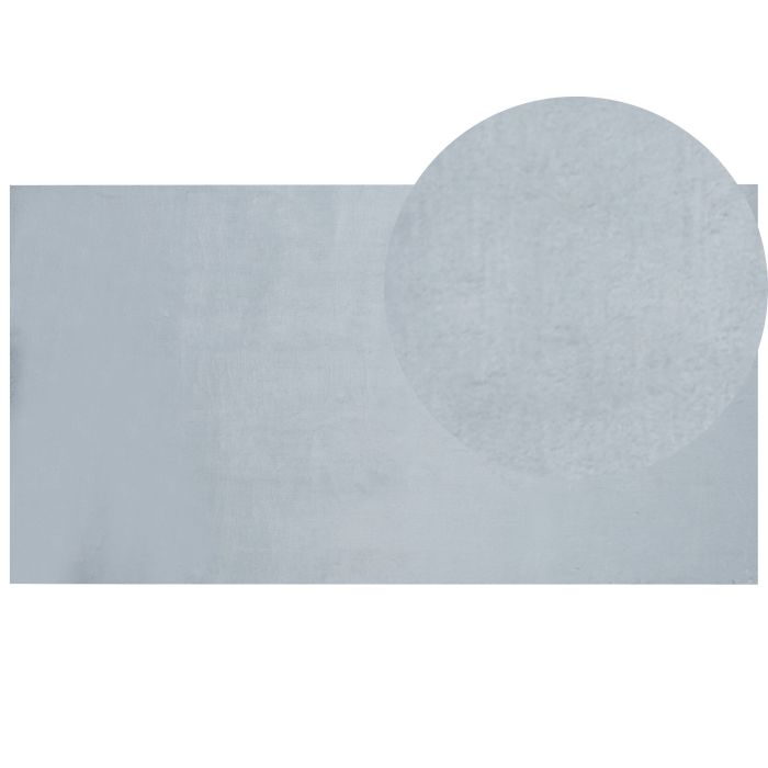 Faux Rabbit Fur Rug 80x150cm Mint Grey