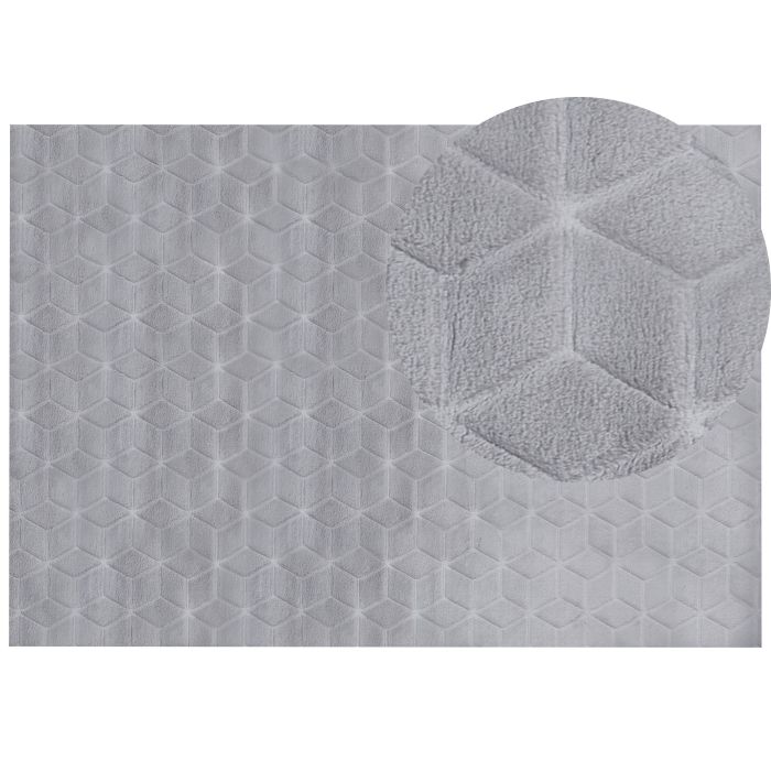 Faux Rabbit Fur Rug 160x230cm Grey