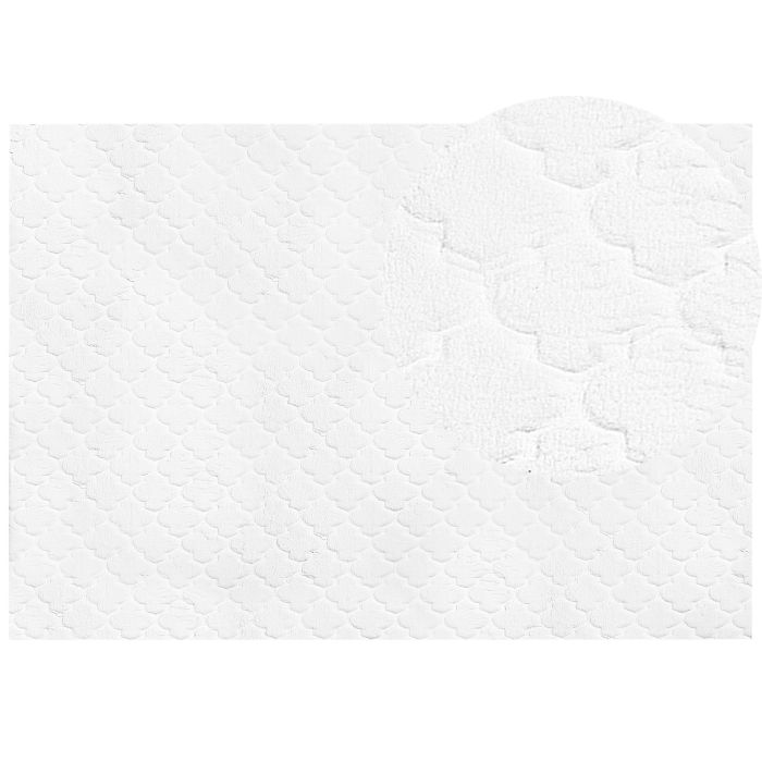 Faux Rabbit Fur Rug 160x230cm White