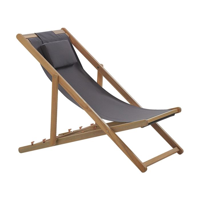 Folding Deck Chair and 2 Replacement Fabrics (Various Options) Light Wood AVELLINO
