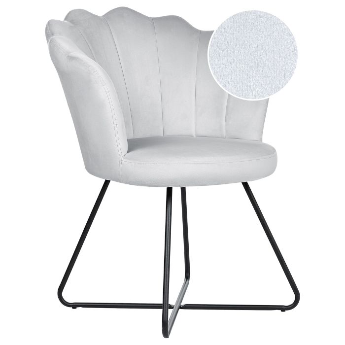 Velvet Armchair Grey LOVELOCK