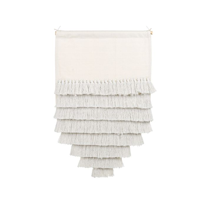 Cotton Macramé Wall Hanging White THUL