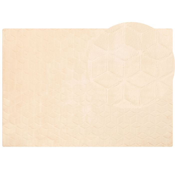 Faux Rabbit Fur Rug 160x230cm Beige