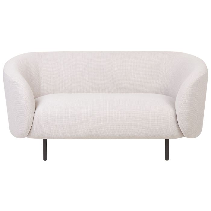 2 Seater Fabric Sofa Beige LOEN