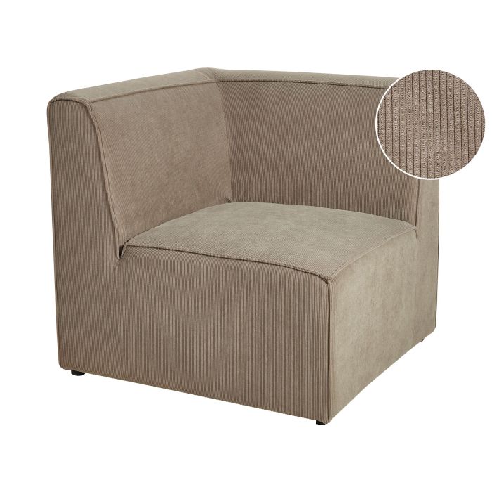Jumbo Cord Corner Section Taupe LEMVIG