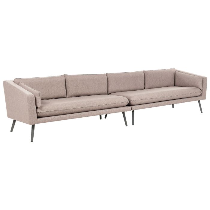 4 Seater Garden Sofa Beige LORETELLO