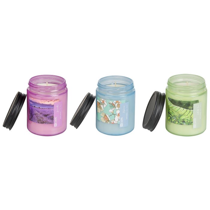 3 Soy Wax Scented Candles White Tea / Lavender / Jasmine