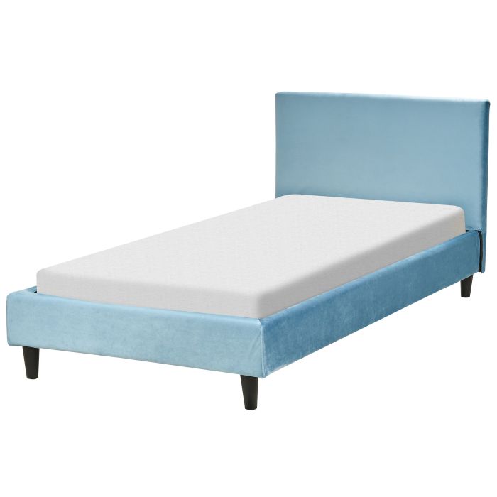 Velvet EU Single Size Bed Light Blue FITOU