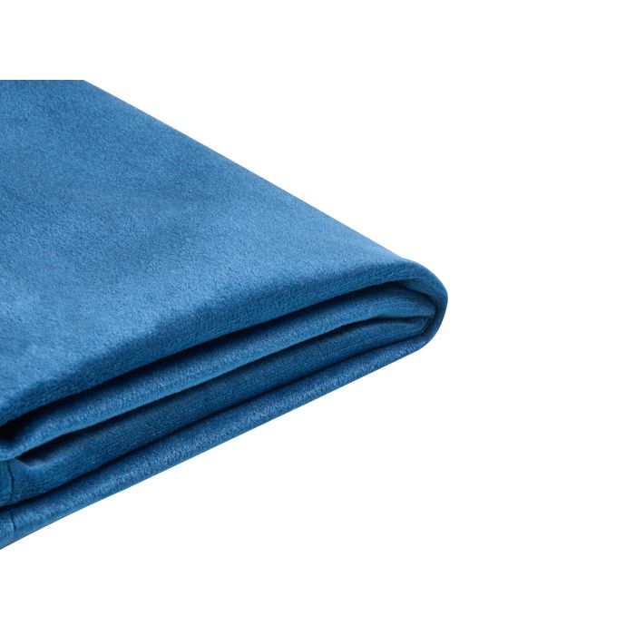 Velvet EU Double Size Bed Frame Cover Navy Blue for Bed FITOU