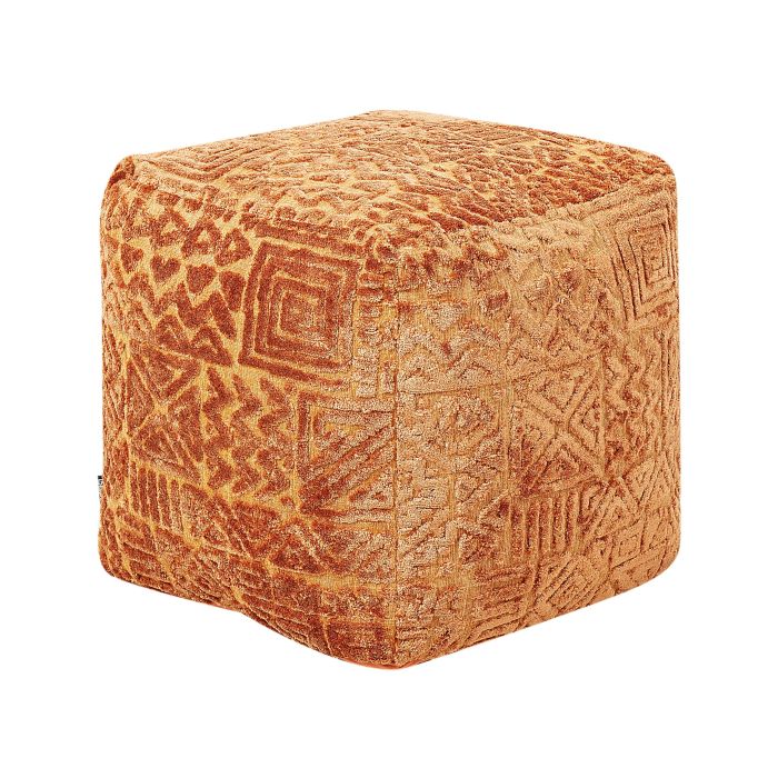 Pouffe 50 x 50 x 50 cm Golden Brown SANAWAN