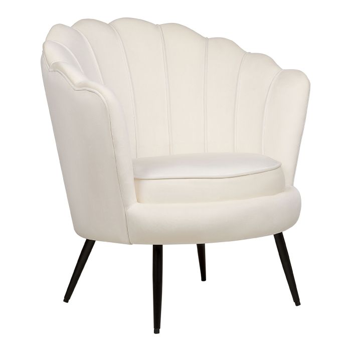 Velvet Armchair Off-White LOVIKKA